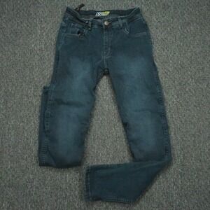 Speed & Strength Jeans Mens 29x34 Blue Aramid Motorcycle Denim Knee Pad